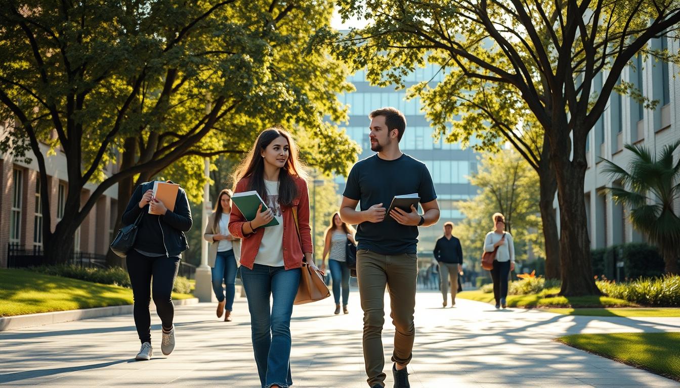 Students collaborating in study space